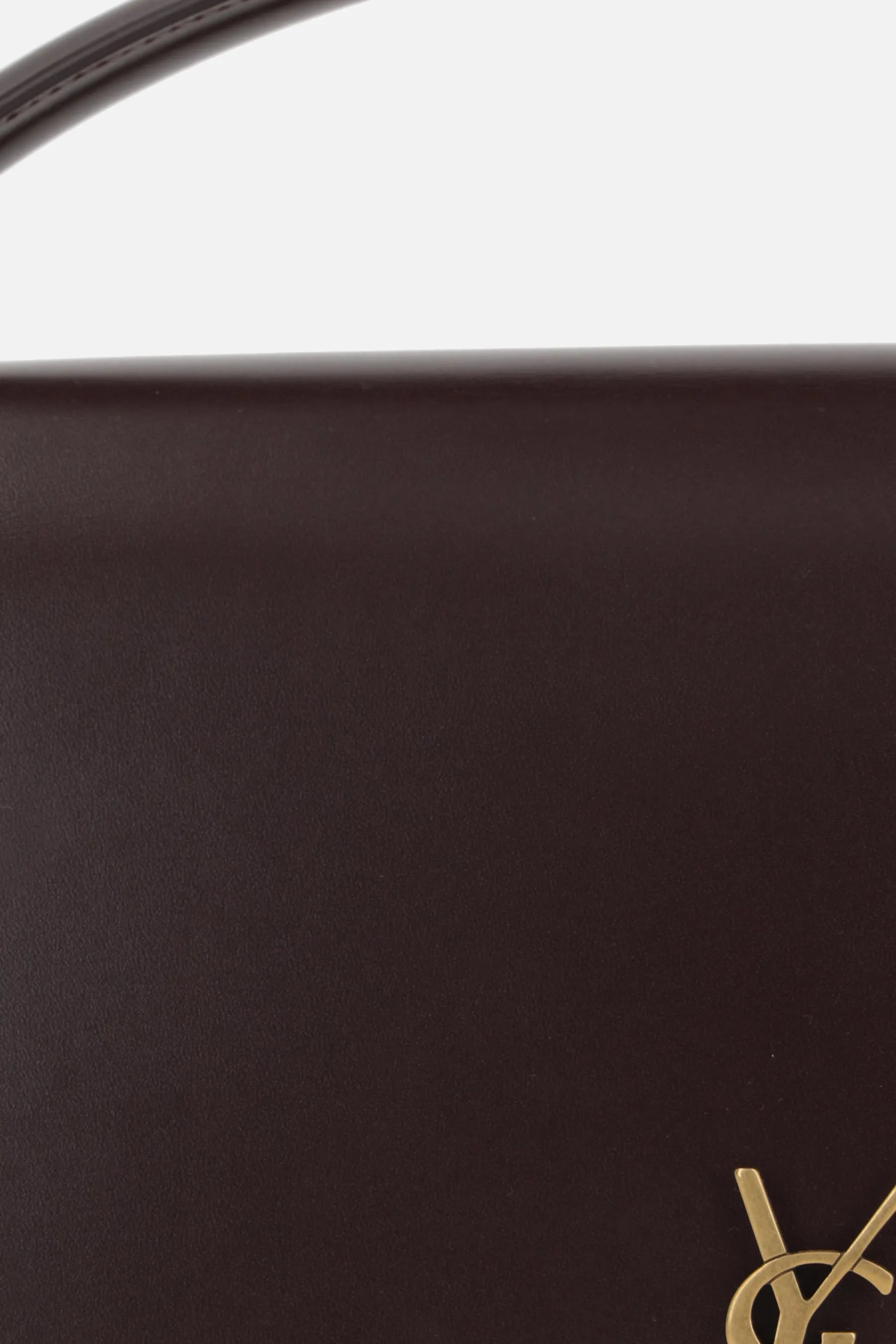 Box Leather Flap Shoulder Bag