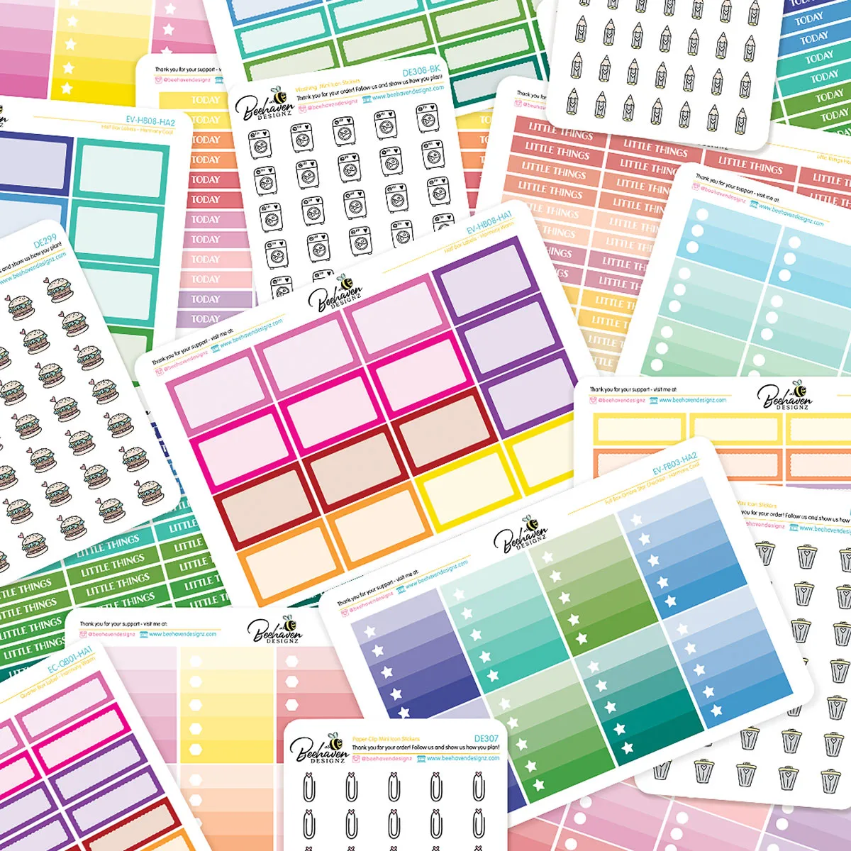 Grab Bag Functional Icons Stickers