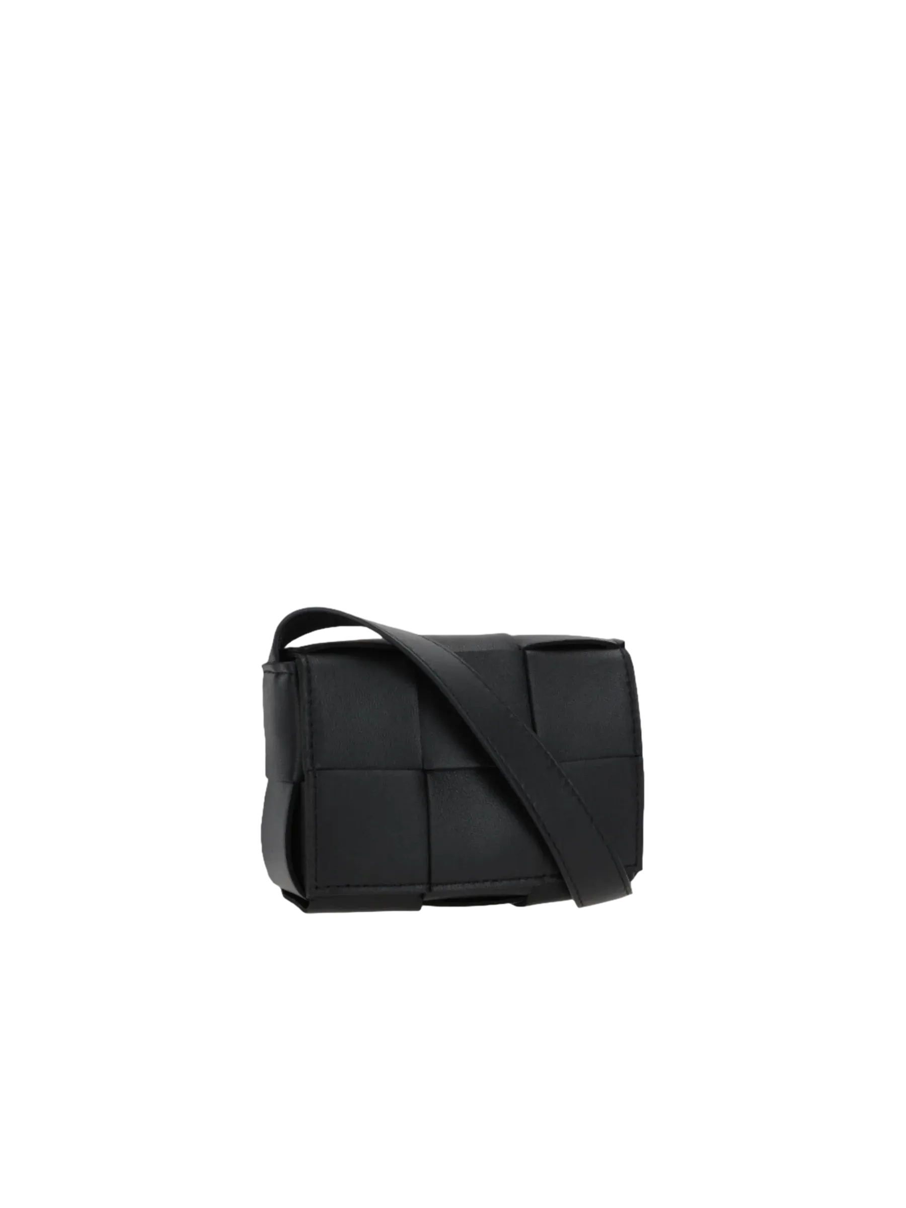 Intrecciato Cassette Leather Crossbody Bag