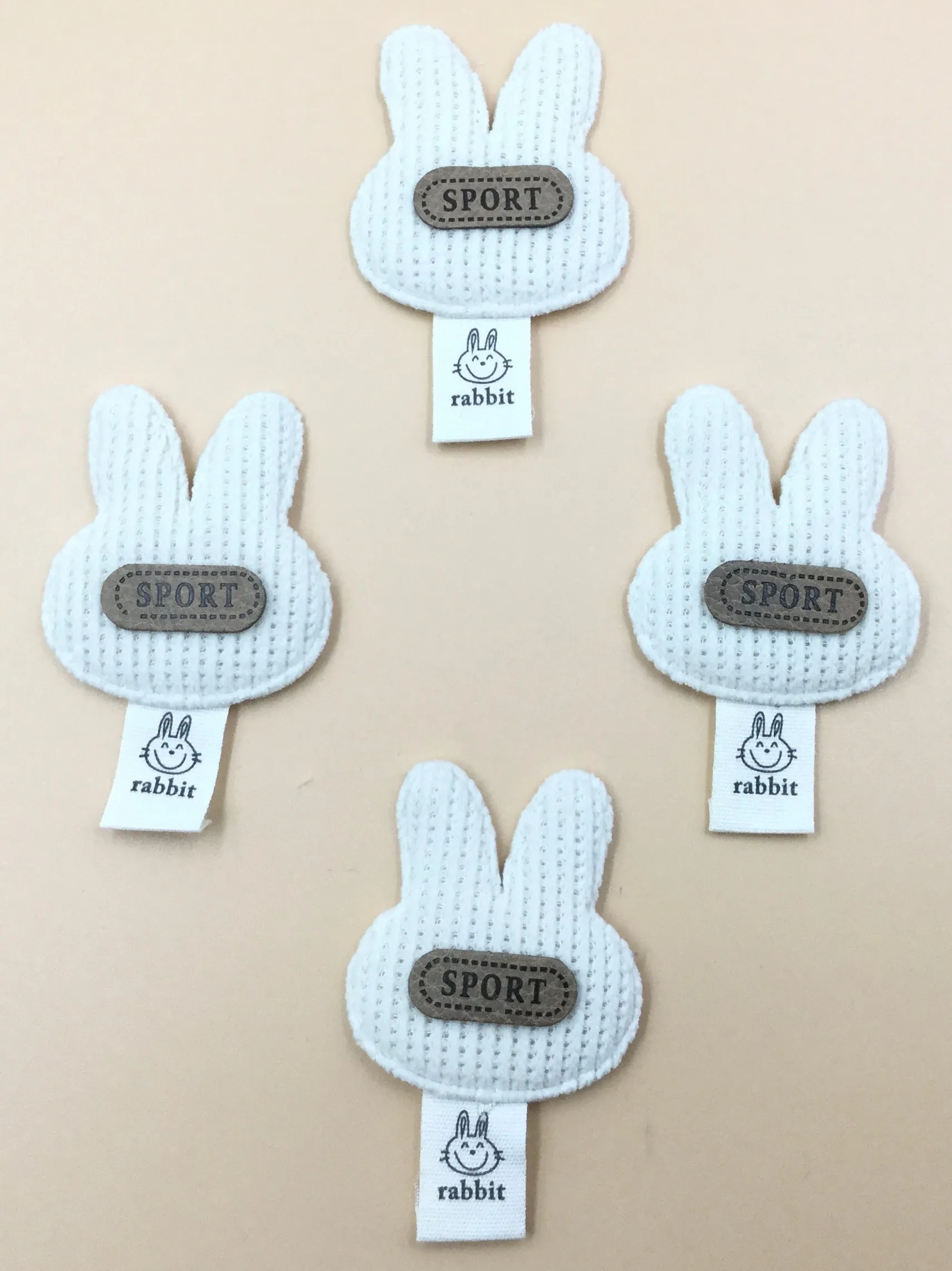 Off White Cute Toy Patches