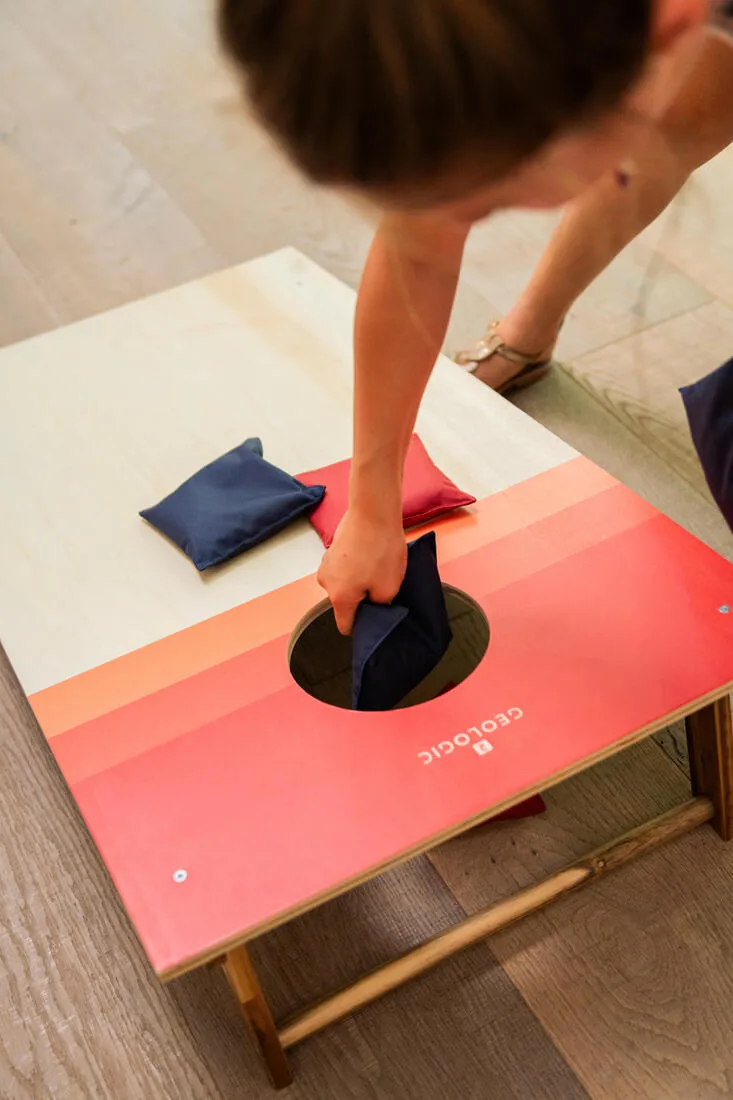 Ready-To-Play Compact Cornhole Game