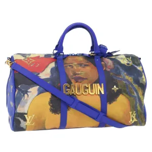 Trendy Inspired Louis Vuitton Masters Collection Keepall Bandouliere 50 Bag Gauguin Auth 52948a