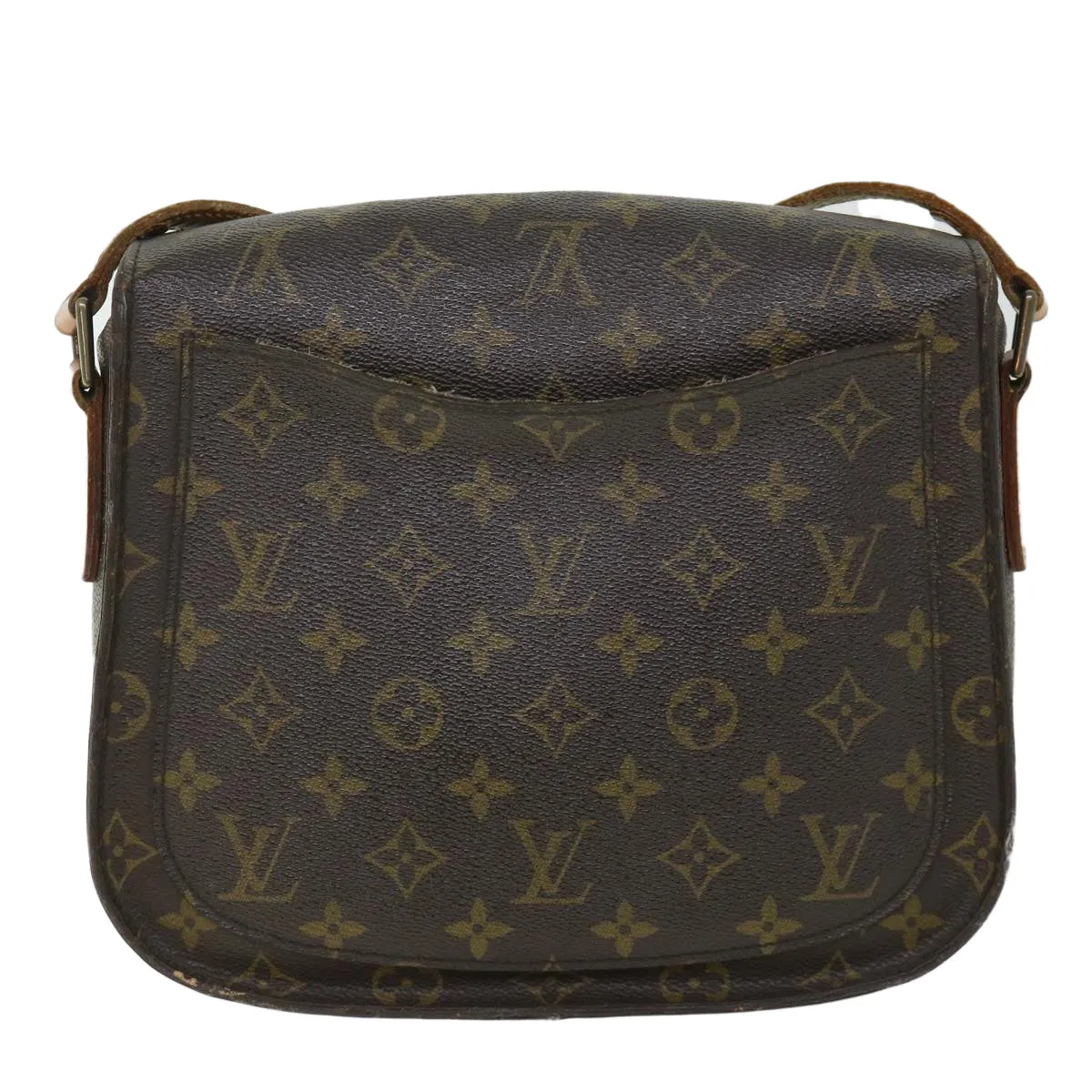 Trendy Inspired Louis Vuitton Monogram Saint Cloud Gm Shoulder Bag M51242 Lv Auth Ki3522